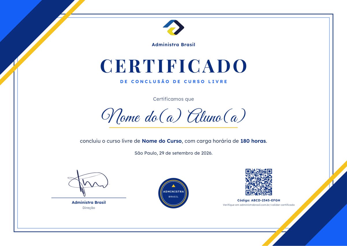 Modelo do certificado